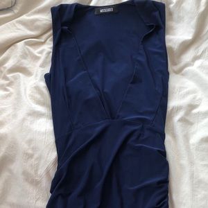 Low cut slinky dress